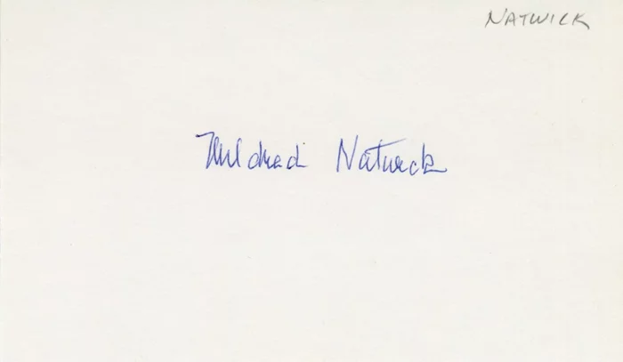 Mildred Natwick autograph