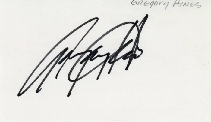 Gregory Hines autograph
