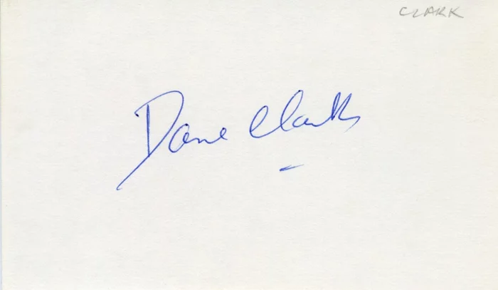 Dane Clark autograph