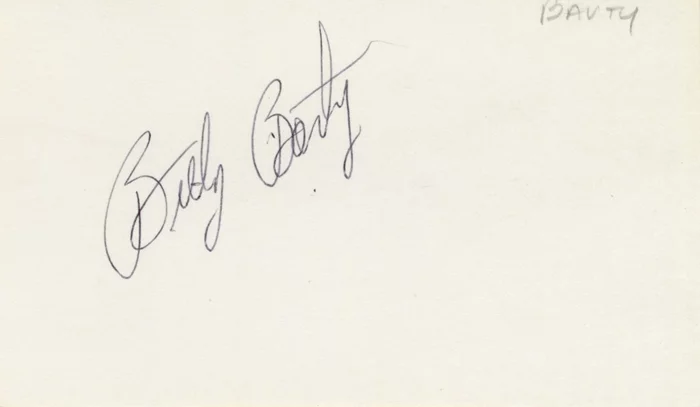 Billy Barty autograph