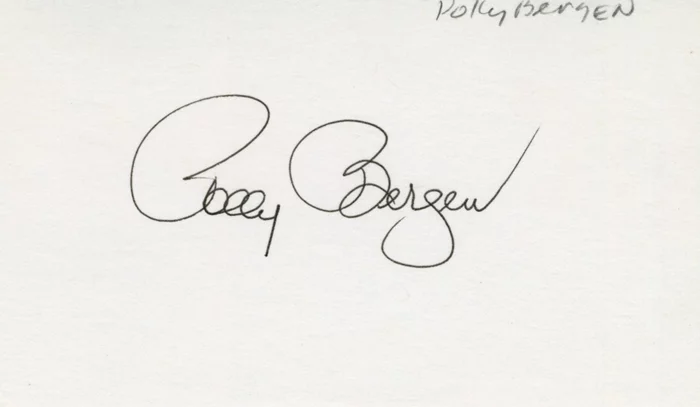 Polly Bergen autograph