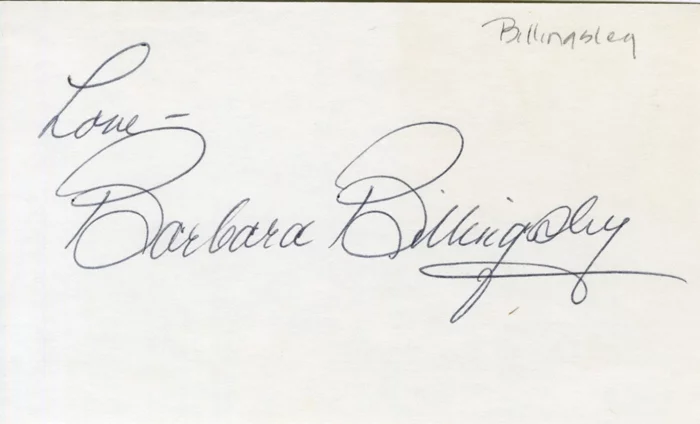Barbara Billingsley autograph
