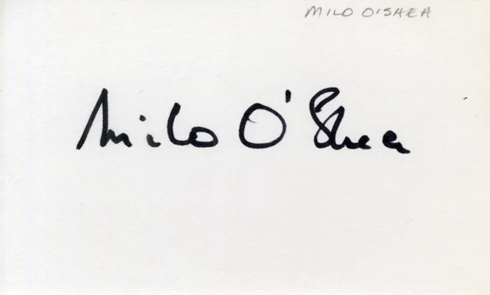 Milo O'Shea autograph