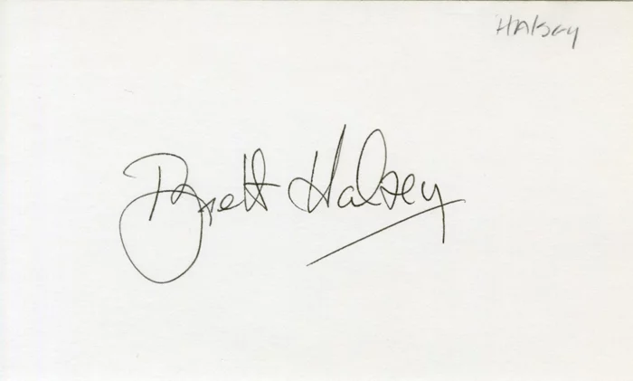 Brett Halsey autograph