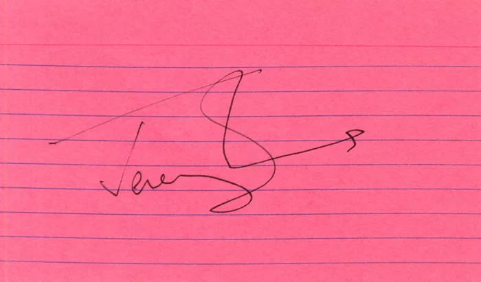 Jeremy Irons autograph
