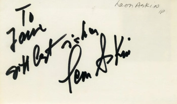 Leon Askin autograph