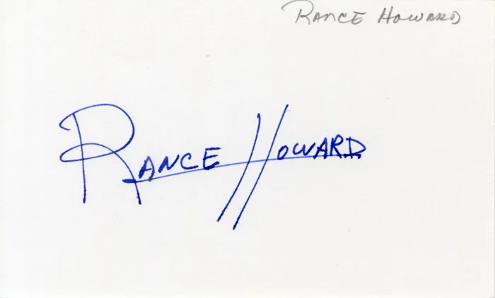 Rance Howard autograph