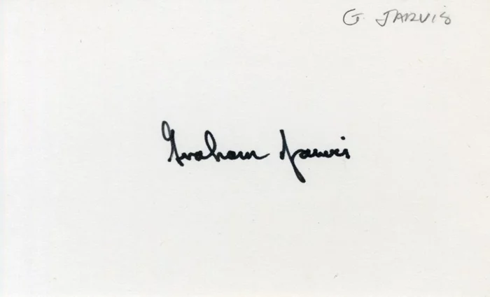 Graham Jarvis autograph