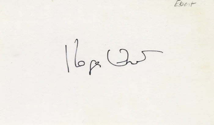 Roger Ebert autograph