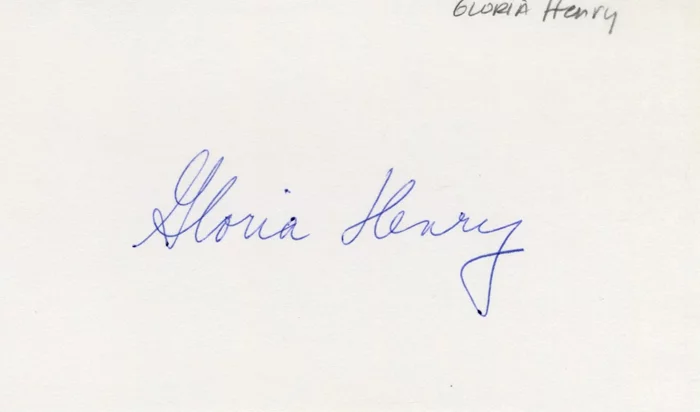 Gloria Henry autograph