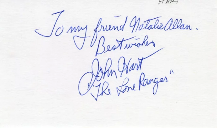 John Hart autograph
