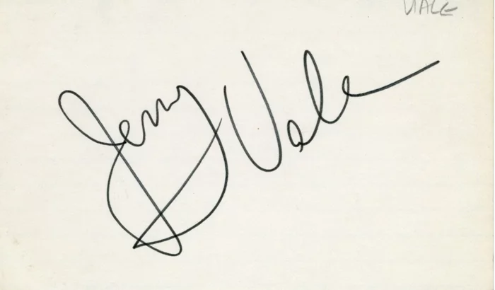 Jerry Vale autograph