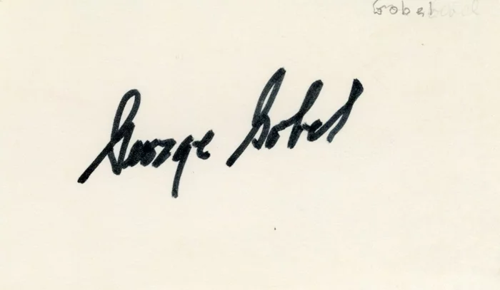 George Gobel autograph