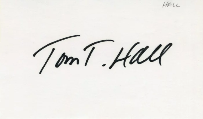 Tom T. Hall autograph