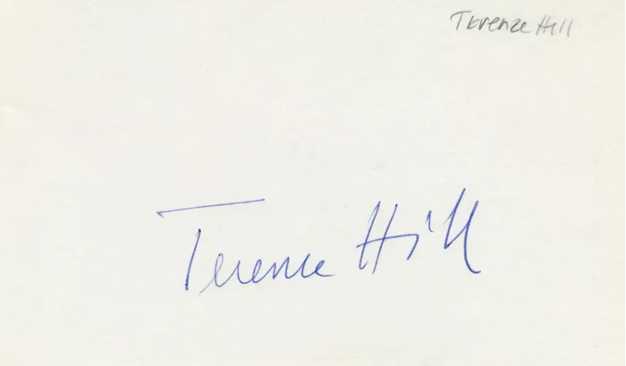Terence Hill autograph
