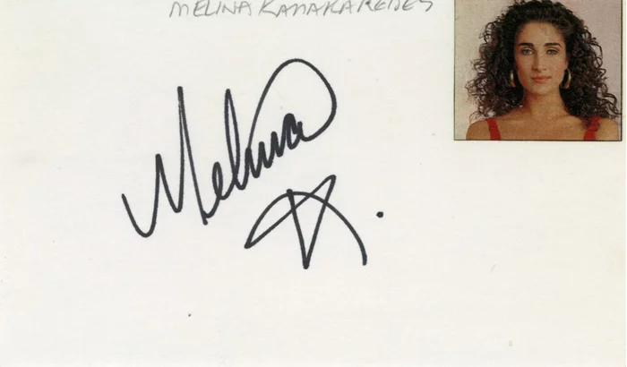 Melina Kanakaredes autograph