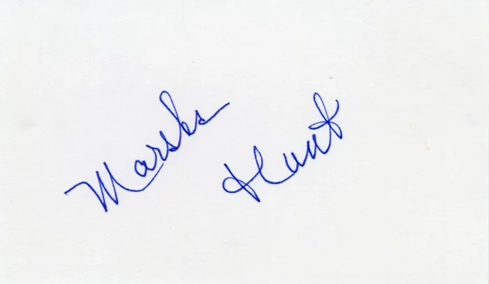 Marsha Hunt autograph