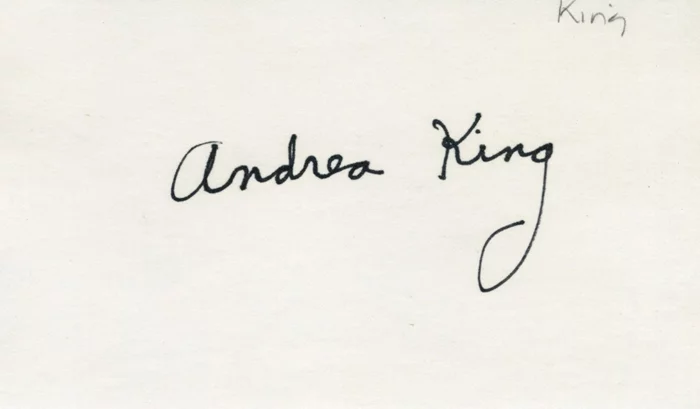 Andrea King autograph