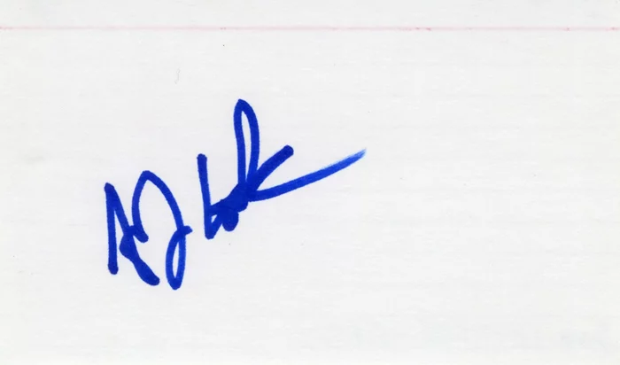 A.J. Cook autograph