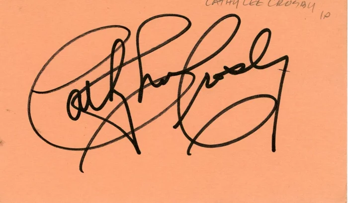Cathy Lee Crosby autograph