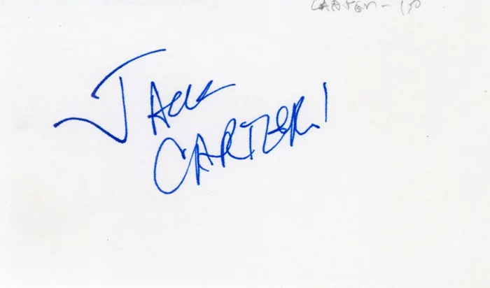 Jack Carter autograph