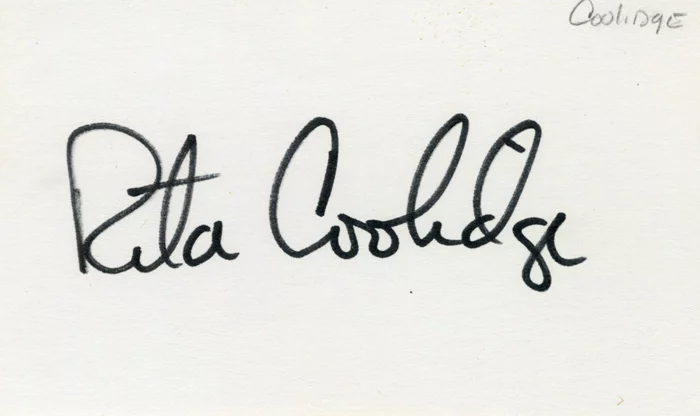 Rita Coolidge autograph