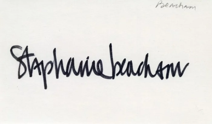 Stephanie Beacham autograph