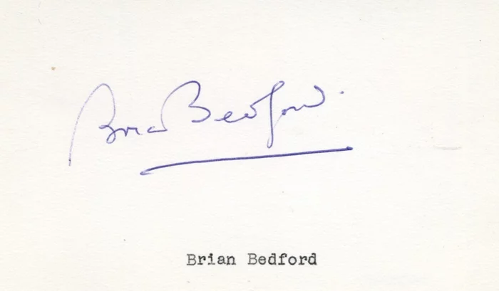 Brian Bedford autograph