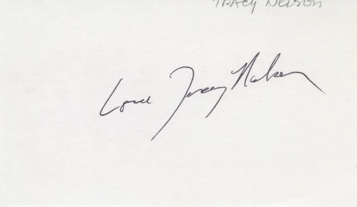 Tracy Nelson autograph