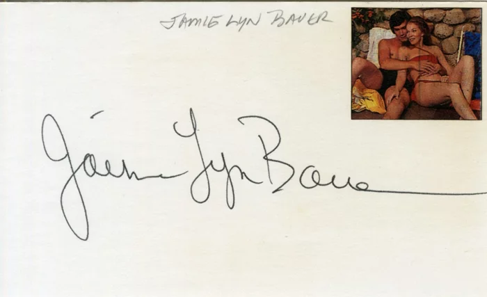 Jaime Lyn Bauer autograph