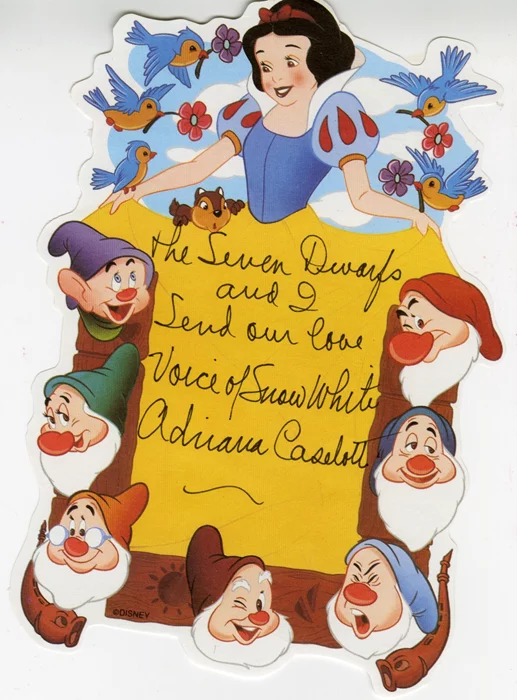 Adriana Caselotti autograph