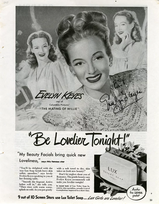 Evelyn Keyes autograph