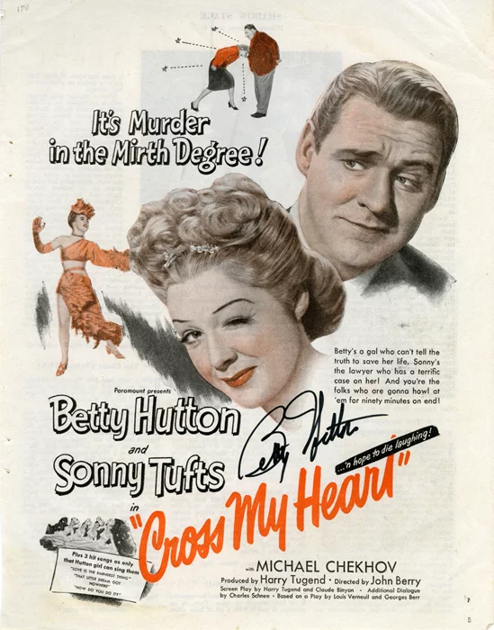 Betty Hutton autograph