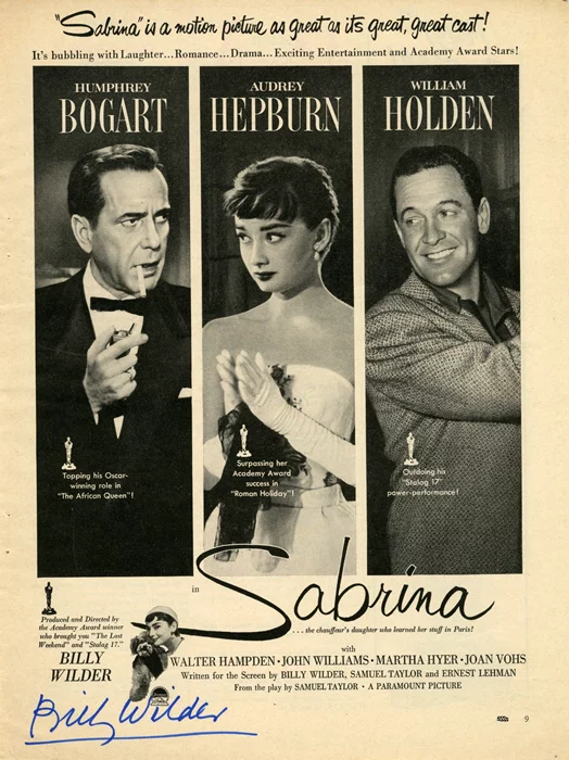 Billy Wilder autograph