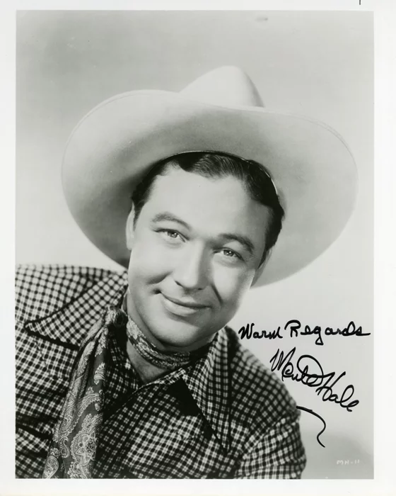 Monte Hale autograph
