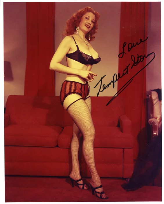 Tempest Storm autograph