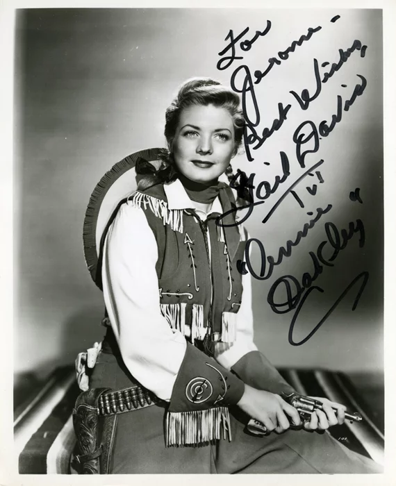 Gail Davis autograph