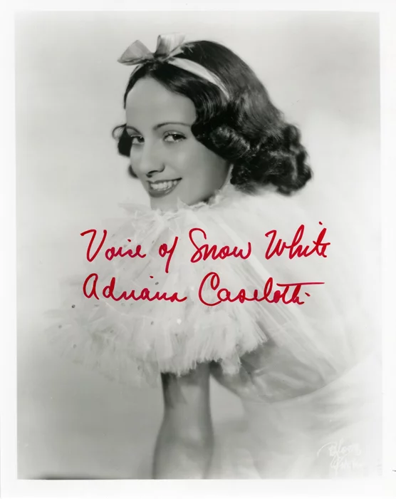 Adriana Caselotti autograph