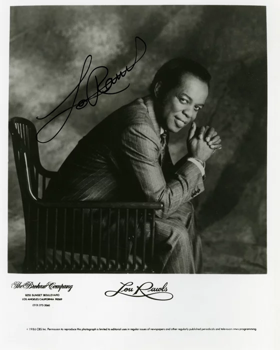Lou Rawls autograph