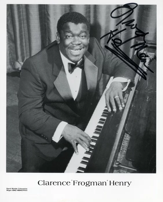 Clarence Frogman Henry autograph