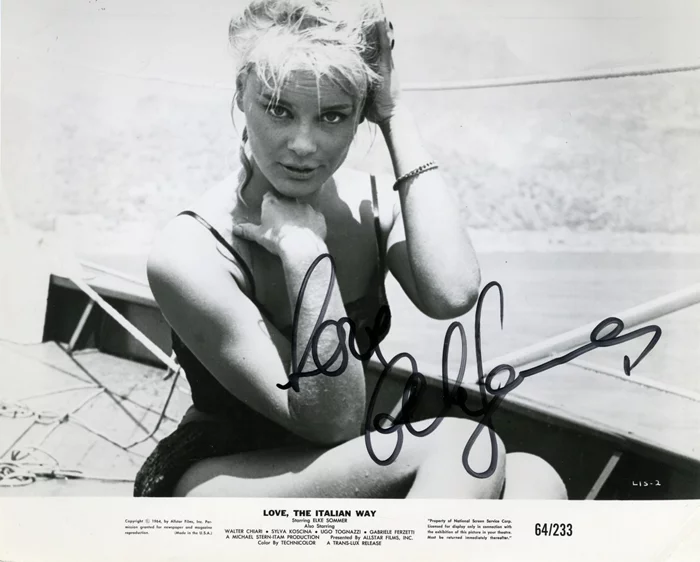 Elke Sommer autograph