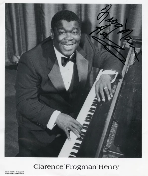 Clarence Frogman Henry autograph