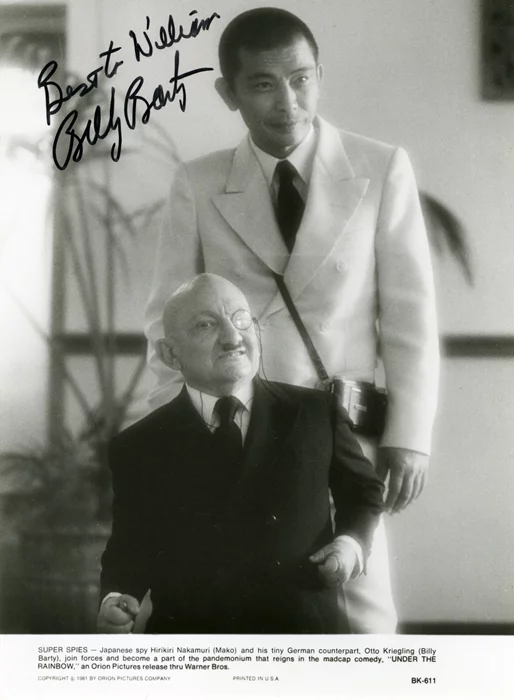 Billy Barty autograph