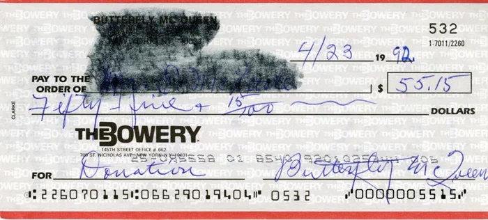 Butterfly McQueen autograph