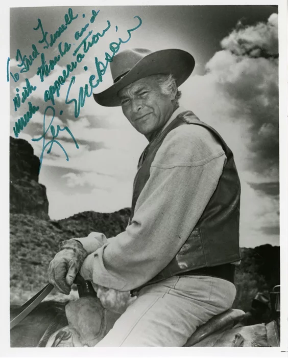 Leif Erickson autograph