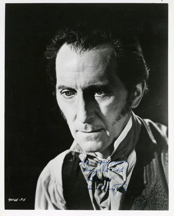 Peter Cushing autograph