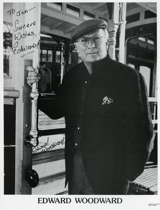 Edward Woodward autograph