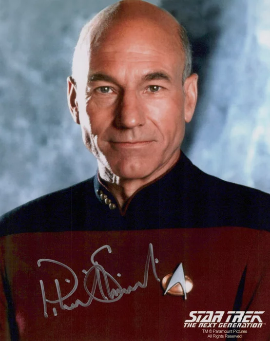 Patrick Stewart autograph