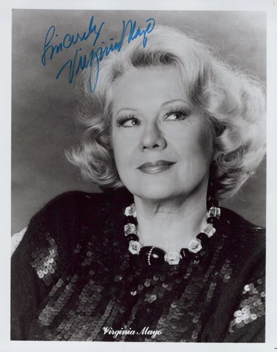 Virginia Mayo autograph