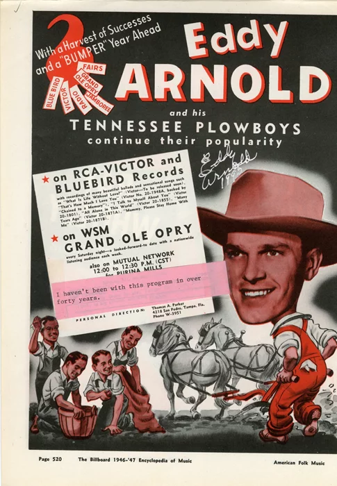 Eddy Arnold autograph